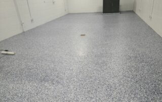 Blue epoxy floors