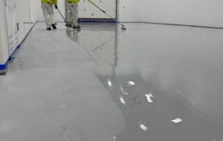 Interior and exterior view of the Justice Facility, showcasing the expert commercial painting done by H&H.