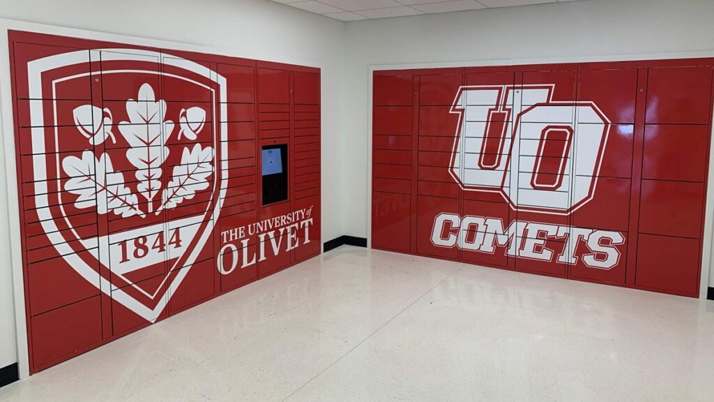 Olivet College Student Center painting project Custom Murals for Businesses