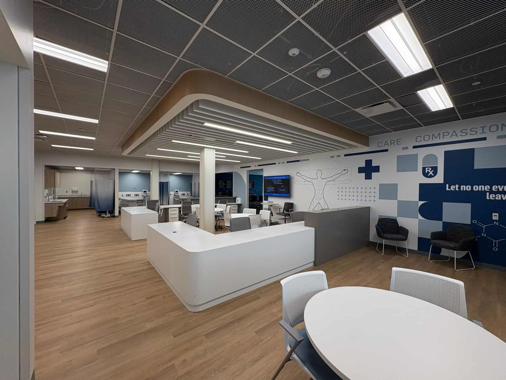 KRESA (8) Health sciences simulation lab at the KRESA Career Connect Campus with wallcoverings and architectural finishes by H&H Painting